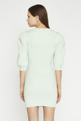 Mint Knitted Bodycon Mini-Dress