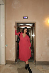 Curve - Red Party Maxi-Night dress