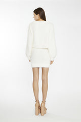 Glamorous Off White Knit Long Sleeve Jumper