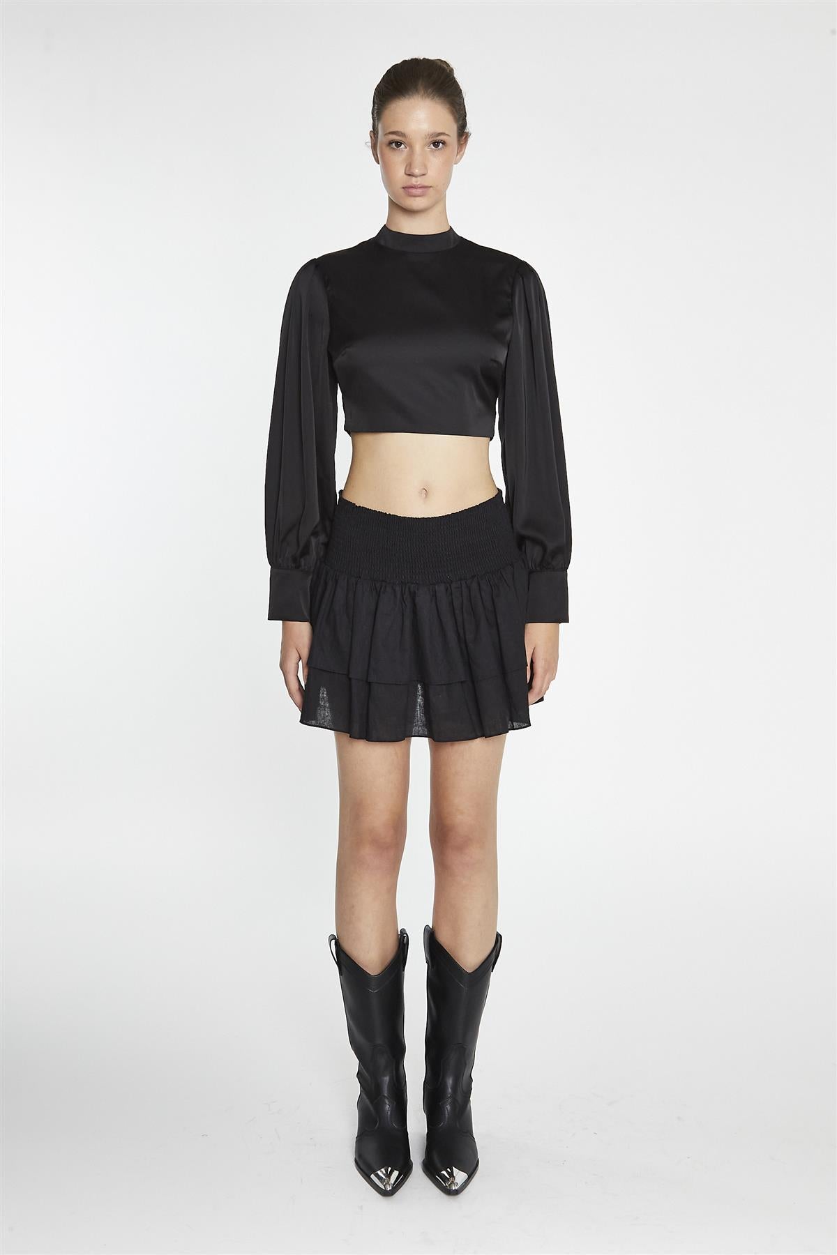 Black RaRa Mini-Skirt