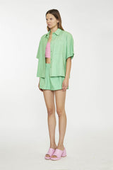 Bright-Green Boxy Shirt