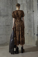 Leopard Wrap Maxi-Dress