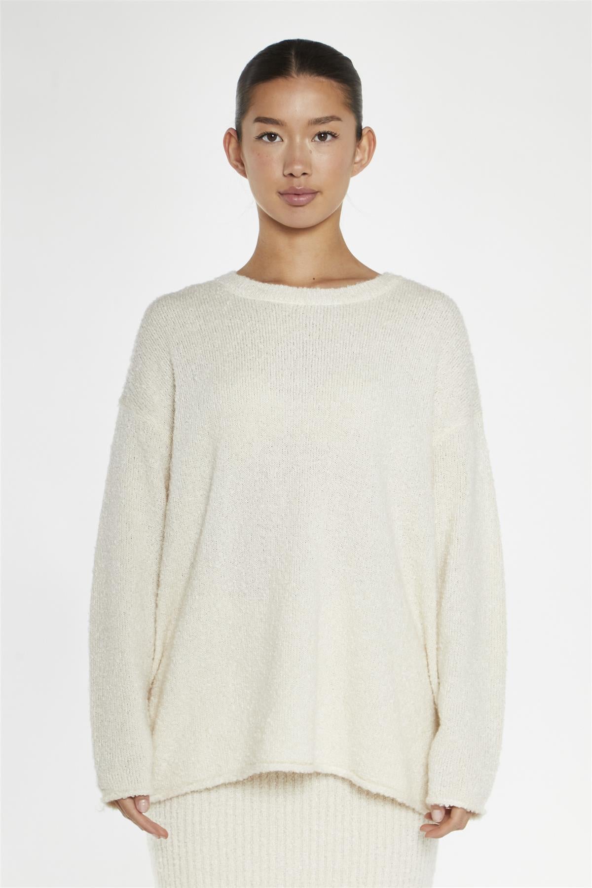 Cream Oversized-Jumper