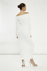 Off-White Beaded Strap Bardot-Top