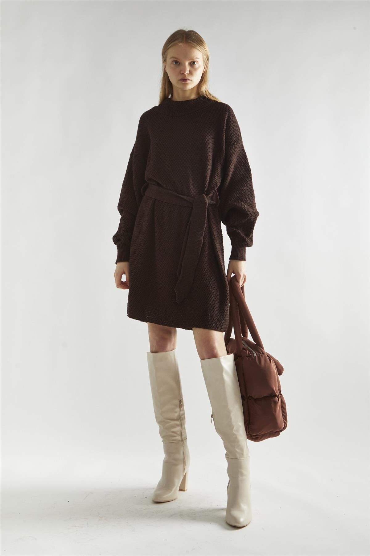 Walnut Jumper Mini-Dress