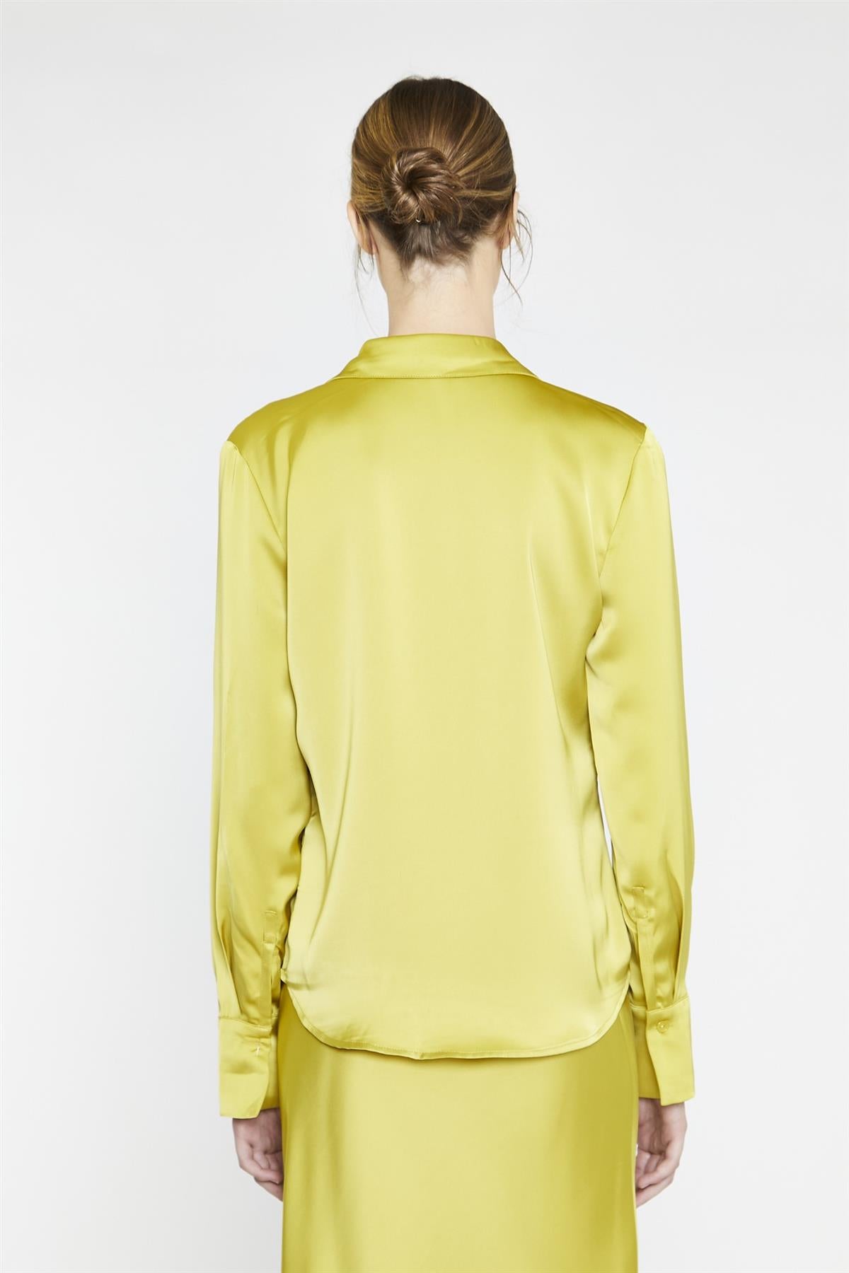 Chartreuse Sateen Classic Shirt