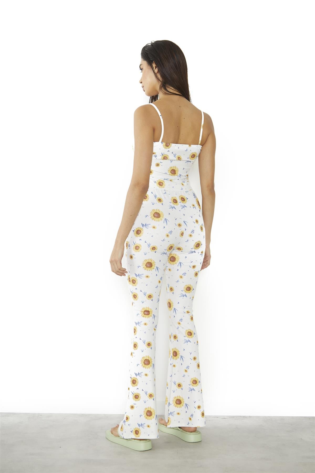 Sunflower Rib Flared Trousers